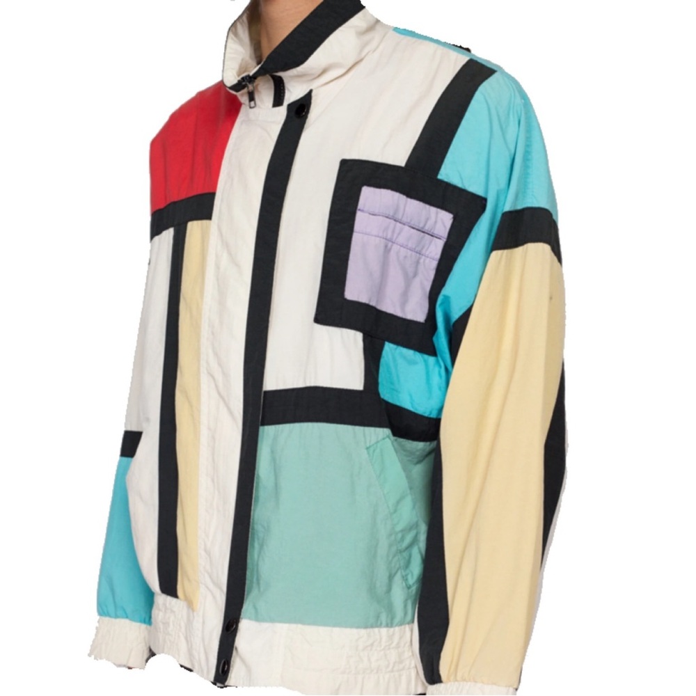 Multi color block vintage jacket / windbreaker.